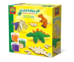 SES Creative Dough - Dinosaurs wooden skeletons