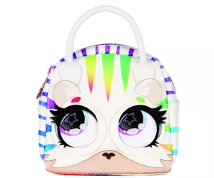 Purse Pets Micros, Roarin’ Rainbow Tiger Stylish Small Purse with Eye Roll Feature