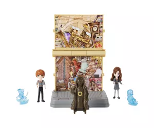 Wizarding World Harry Potter - Raum der Wünsche verwandelbares 2-in-1-Hogwarts-Spielset mit 2 Figuren und 3 Zubehörteilen