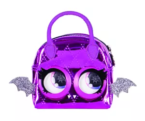 Purse Pets Micros, Baddie Bat Mini Kids Purse with Eye Roll, Shoulder Bag Crossbody Purse Accessories, Girls Coin Purse & Tween Gifts