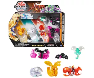 Bakugan Evolutions, Sectanoid and Hydorous Battle Strike Pack, Includes 6 Action Figures, 9 Trading Cards and 8 BakuCores, Kids Toys for Boys, Ages 6 and Up