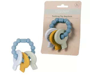 Rubo Toys Little Dutch Silicone Teething toy keychain blue