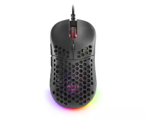 Mars Gaming MM55 Black RGB Chroma Gaming Mouse Ultra-lightweight 55g 12800 DPI HUANO Mechanical Switches