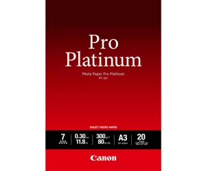Canon PT-101 Pro Platinum Photo Paper A3 - 20 Sheets