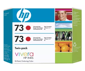 HP 73 2-pack 130-ml Chromatic Red DesigJet Ink Cartridges