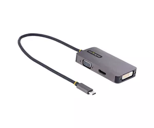 StarTech.com 118-USBC-HDMI-VGADVI USB-graafikaadapter 3840 x 2160 pikslit Hall