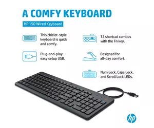 HP 150 Wired Keyboard