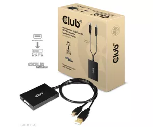 CLUB3D Mini DisplayPort to Dual Link DVI, HDCP OFF version for Apple Cinema Displays Active Adapter