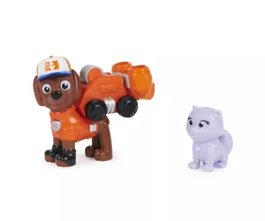 Spin Master PAW Patrol, Big Truck Pups Zuma Action Figure with Clip-on Rescue Drone, Command Center Pod and Animal Friend Kids Toys Ages 3 and up