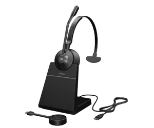 Jabra Engage 55 Laisvų rankų įranga Bevielis Su lankeliu Biuras / skambučių centras Bluetooth Įkrovimo stovas Juoda