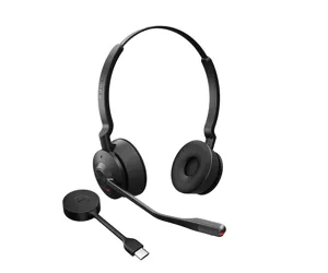 Jabra Engage 55 Laisvų rankų įranga Bevielis Ausinės su kabliukais Biuras / skambučių centras Juoda, Titanas