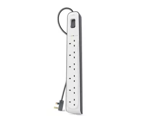 Belkin BSV603AF2M viršįtampių ribotuvas Balta 6 AC išvestis(ys / čių) 2 m