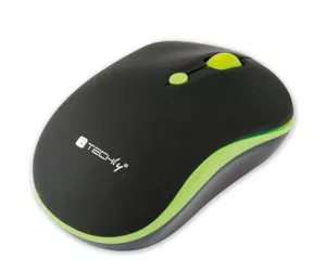 Techly Wireless Mouse 2.4 GHz Black / Green IM 1600-WT-BGW