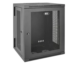 Tripp Lite SRW15US SmartRack 15U Low-Profile Switch-Depth Wall-Mount Half-Height Rack Enclosure, Hinged Back
