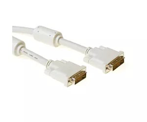 ACT DVI-I Dual Link connection cable, M -M, Ivory 3.0m