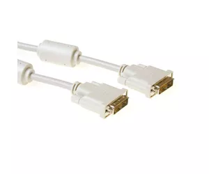 ACT DVI-D Single Link connection cable, M - M, Ivory 5.0m