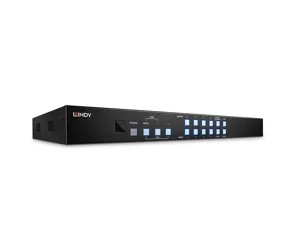 Lindy 4x4 HDMI Matrix Switch with Video Wall Scaling