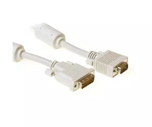 ACT DVI-A - VGA connection Cable, M - M, Ivory 5.0m