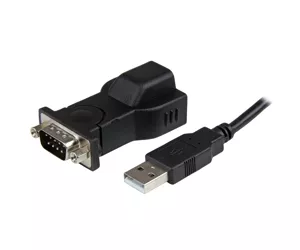StarTech.com 1 Port USB to RS232 DB9 Serial Adapter with Detachable 6ft USB A to B Cable