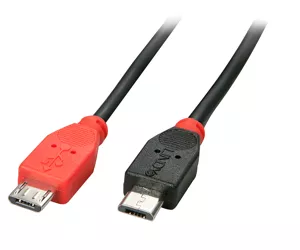 Lindy USB 2.0 Cable Micro-B/ Micro-B OTG, 0.5m