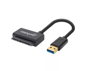 Manhattan USB-A to SATA Adapter Cable 2.5", 42cm, 5Gbps, Three Year Warranty.