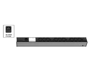 Vertiv Knürr DIS Rack PDU, IEC320, 0U/1U, input IEC 60320 C14 230V 10A, outputs (9)C13