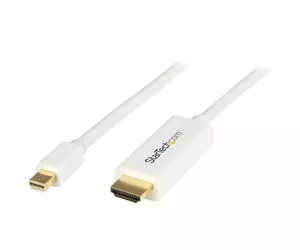 StarTech.com Mini DisplayPort to HDMI Converter Cable - 3 ft (1m) - 4K - White
