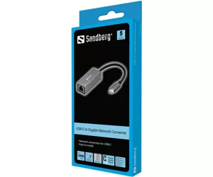 Sandberg USB-C Gigabit Network Adapter 5000 Mbit/s