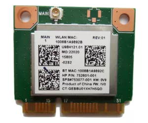 HP 753077-001 sülearvuti varuosa WLAN-kaart
