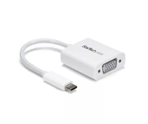 StarTech.com USB-C to VGA Adapter - White