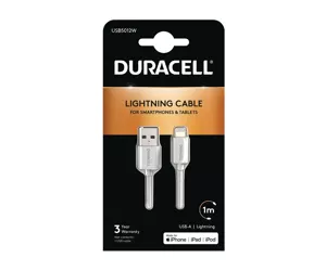 Duracell Sync/Charge Cable 1 Metre White