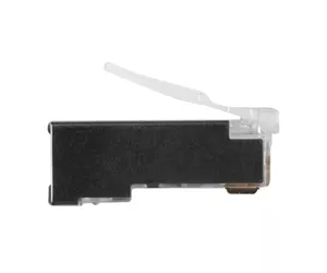 ACT RJ45 (8P/8C) CAT6 shielded modulaire connector for round cable with solid or standed conductors