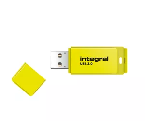 Integral 64GB USB3.0 DRIVE NEON YELLOW UP TO R-100 W-30 MBS
