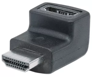 Manhattan HDMI Adapter, 4K@60Hz, Female to Male, Downward 90 Angle, Ultra HD 4k x 2k, Gold Plated, Lifetime Warranty