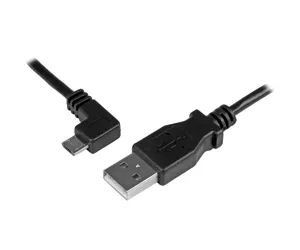 StarTech.com Micro-USB Charge-and-Sync Cable M/M - Left-Angle Micro-USB - 30/24 AWG - 1 m (3 ft.)