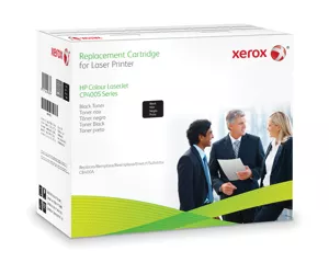 Xerox Black toner cartridge. Equivalent to HP CB400A. Compatible with