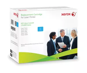 Xerox Cyan toner cartridge. Equivalent to HP CB401A. Compatible with