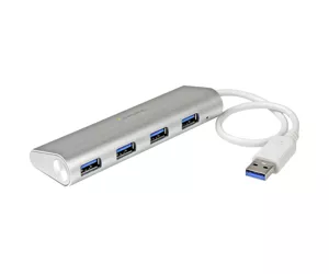 StarTech.com 4-Port Portable USB 3.0 Hub with Built-in Cable~4-Port Portable USB 3.0 Hub with Built-in Cable - 5Gbps