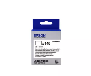 Epson Label Cartridge Die-cut Rectangle LK-8WBWAC Black/White 25x38mm (140 labels)