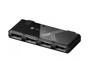 Techly Mini Hi Speed USB Hub 4 Ports Black IUSB2-HUB4-BKTY