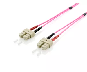 Equip SC/SC Fiber Optic Patch Cable, OM4, 15m