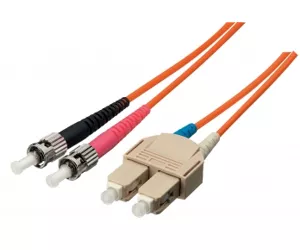 Equip ST/SC Fiber Optic Patch Cable, OS2, 15m