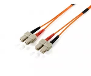 Equip SC/SC Fiber Optic Patch Cable, OS2, 15m