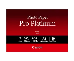 Canon PT-101 Professionelles Fotopapier Platinum A2, 20 Blatt