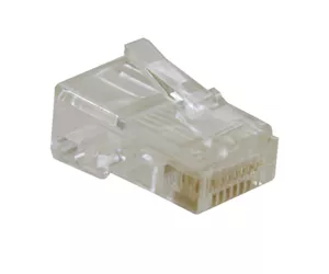 Tripp Lite N030-010 RJ45 Plugs for Solid / Stranded Conductor 4-pair Cat5e Cable, 10-Pack