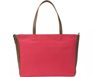 HP 14 Red/Brown Women Canvas Tote