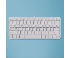 R-Go Tools Compact R-Go ergonomic keyboard, QWERTY (US), wired, white