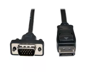 Tripp Lite P581-006-VGA-V2 DisplayPort 1.2 to VGA Active Adapter Cable (DP with Latches to HD15 M/M), 6 ft. (1.8 m)