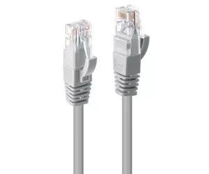 Lindy 5m Cat.6 U/UTP Cable, Grey