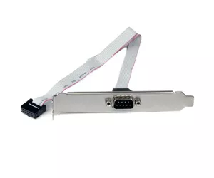 StarTech.com 16in (40cm) 9 Pin Serial Male to 10 Pin Motherboard Header Slot Plate